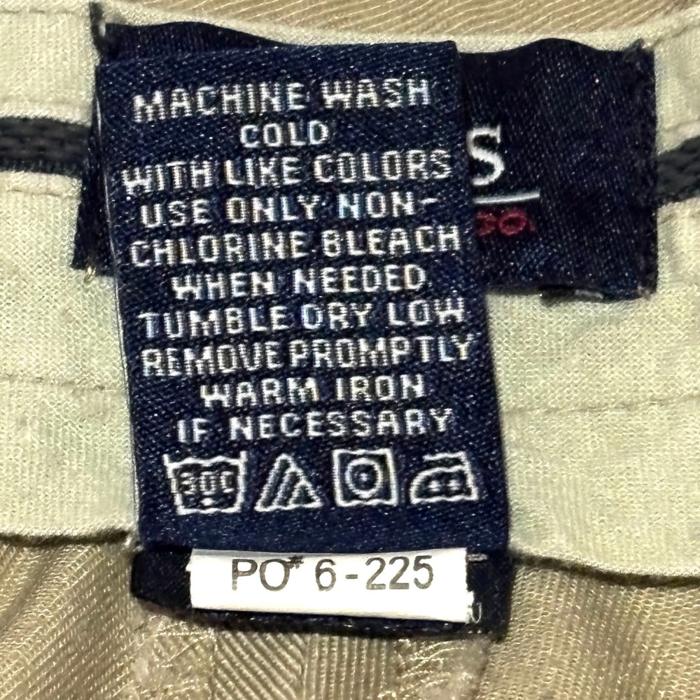 G H Bass Co Mens Khaki Pleated Relaxed Fit Dress Pants‎ Size 34x30 - Picture 5 of 7